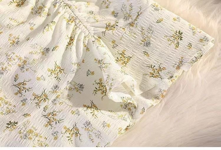 2024 Little yellow flower dress